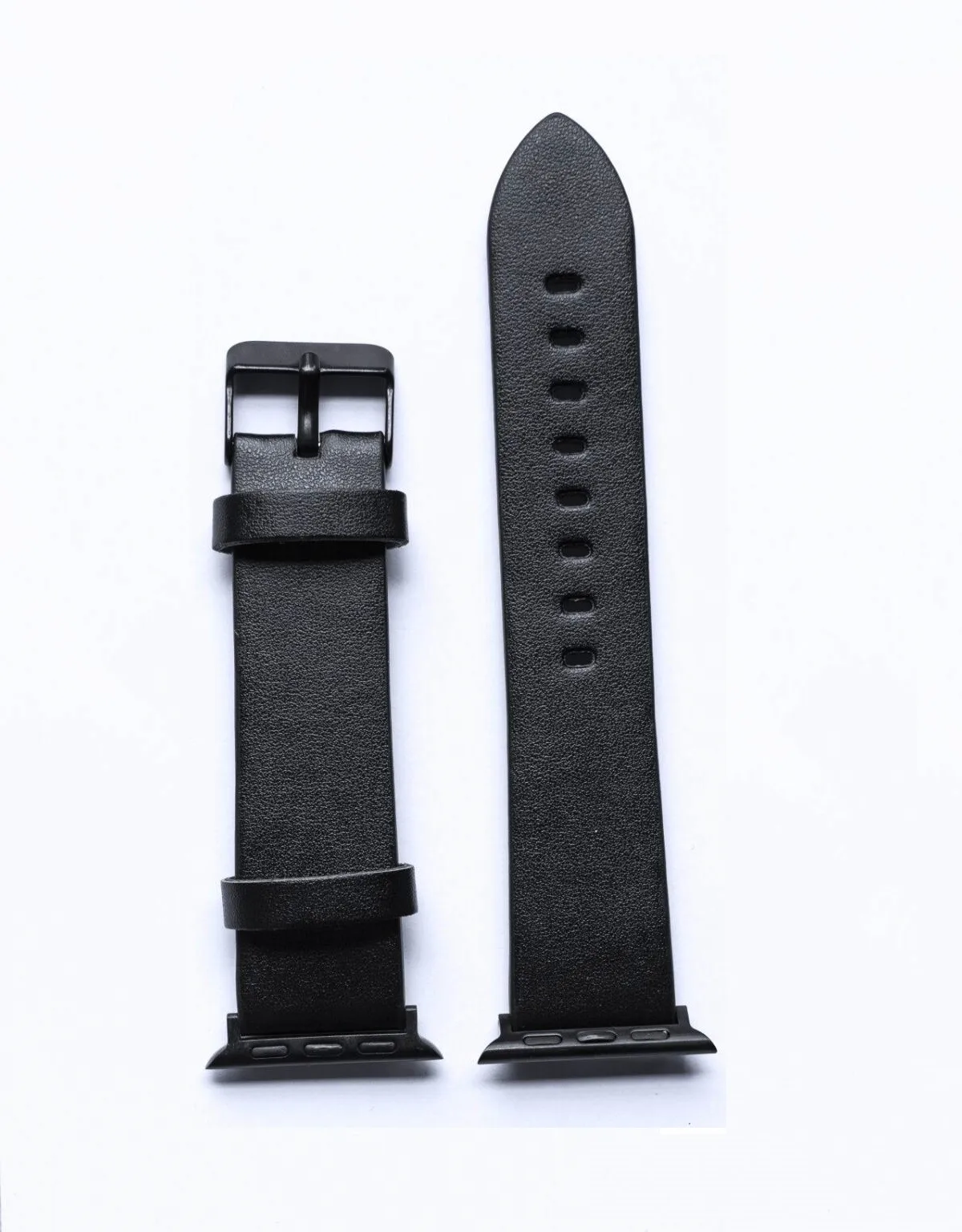 Ремешок для часов из мягкой телячьей кожи повседневный черный браслет Apple Watch Band 44