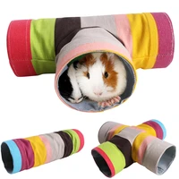 mini hamster guinea pig tunnel toy pet cages hedgehog tube chinchilla house cave small animals pet products rat mouse funny toy