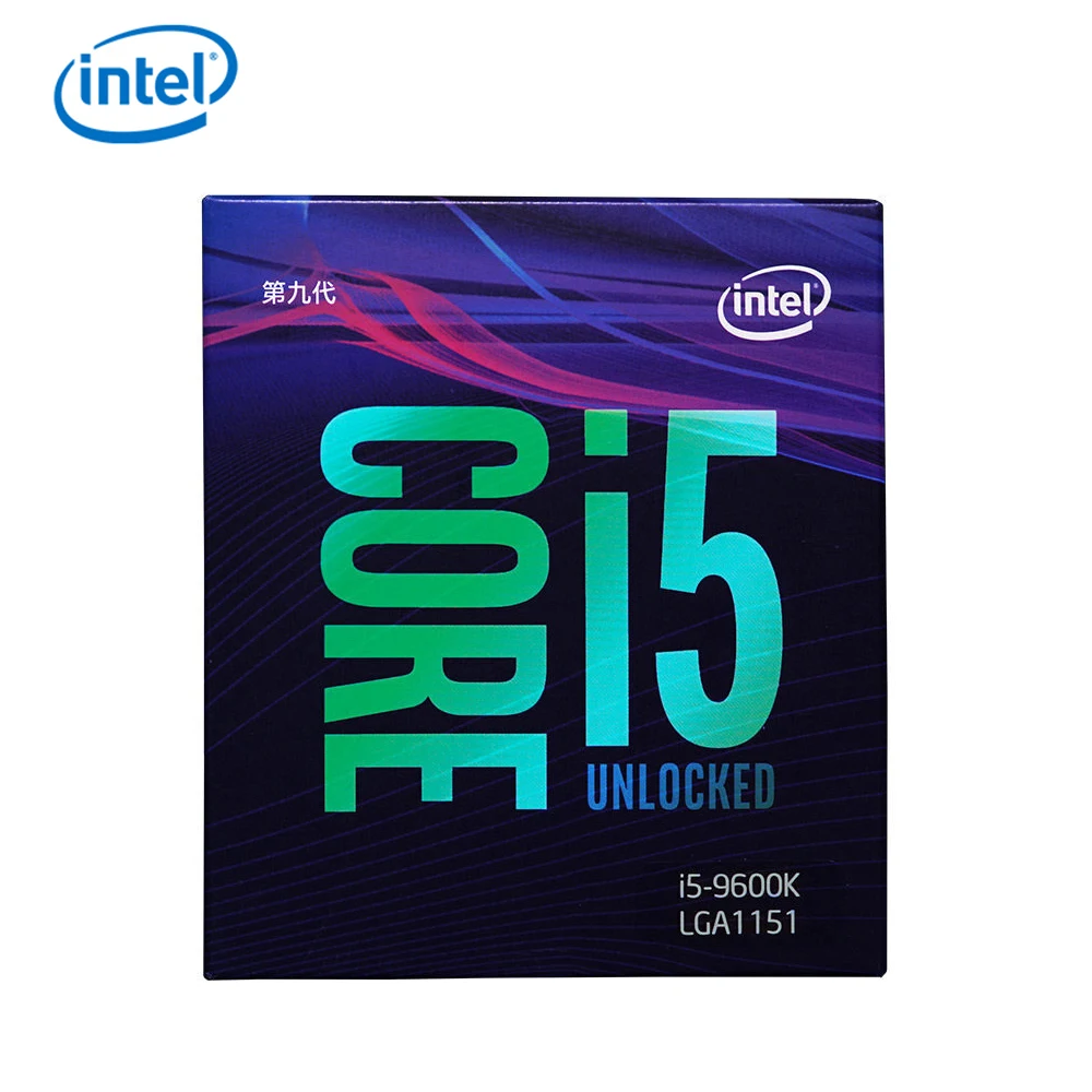 Intel Core i5-9600K настольный процессор 6 ядер до 3 7 ГГц Turbo разблокированный LGA1151 300 серия