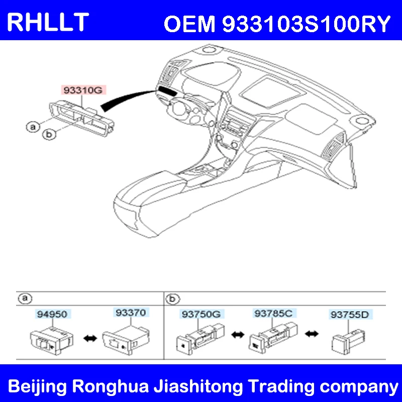 Регулировка яркости прибора регулировка фары выключатель ECO OFF assy для Hyundai Sonata YF i45