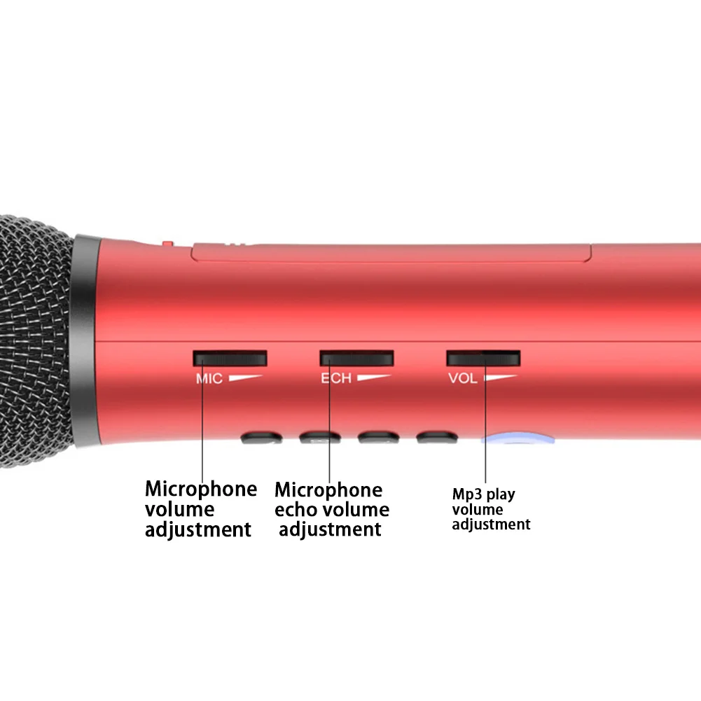 Профессиональный микрофон для караоке 3 в 1 беспроводной динамик записи с Bluetooth