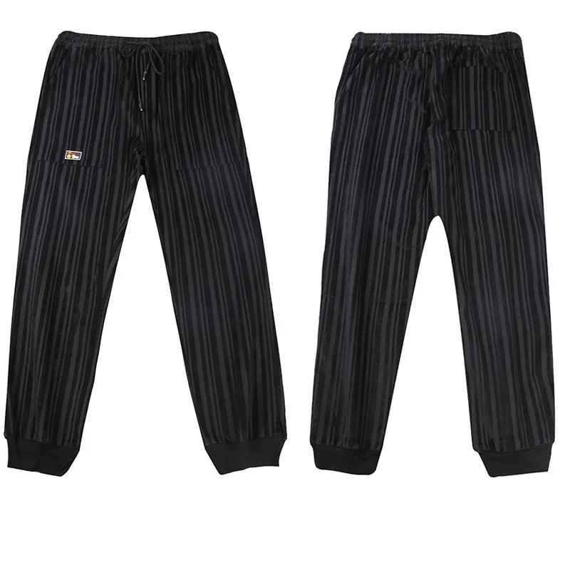Мужские уличные длинные брюки больших размеров мужские повседневные мешковатые