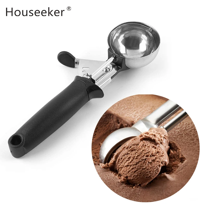 New Stainless Steel Ice Cream Scoop DIY Ball Spoon Tools for Home Kitchen Restaurant Bar | Дом и сад