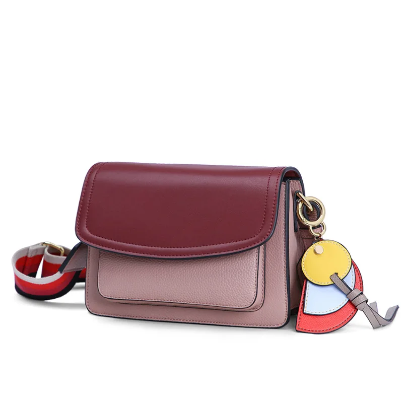 Брендовая паста 100% Натуральная воловья кожа Ретро Маленькая квадратная сумка с