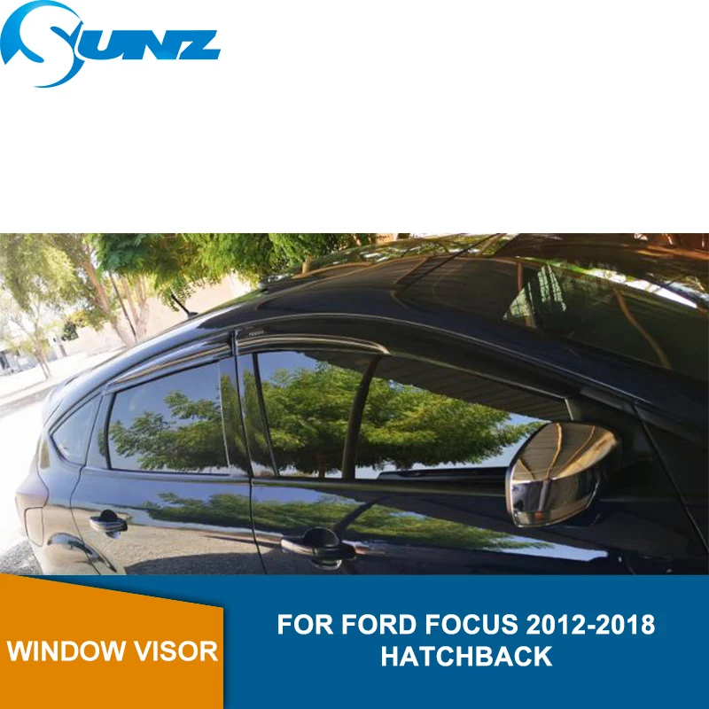 Боковые дефлекторы Winodow для FORD FOCUS 2012- защита от дождя для FORD FOCUS 2012 2013 люк назад SUNZ