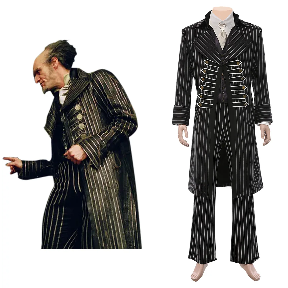 

Lemony Snicket‘s A Series of Unfortunate Events-Count Olaf Cosplay Costume Men Coat Pants Outfits Halloween Carnival Suit