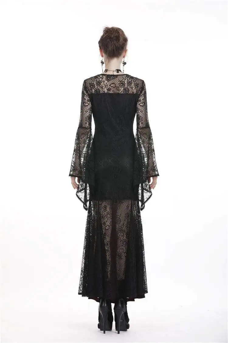 Darkinlove женские готические прозрачные цветочные кружевные красные бархатные