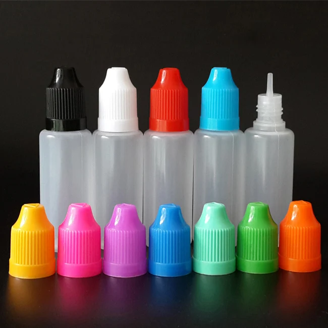 50 шт. 20 мл LDPE пластиковая бутылка-капельница с длинным наконечником пустая