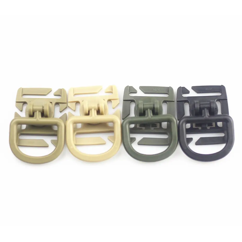Армейский Зеленый Поворотный D кольцо клип molle зажим для лямки тактический рюкзак