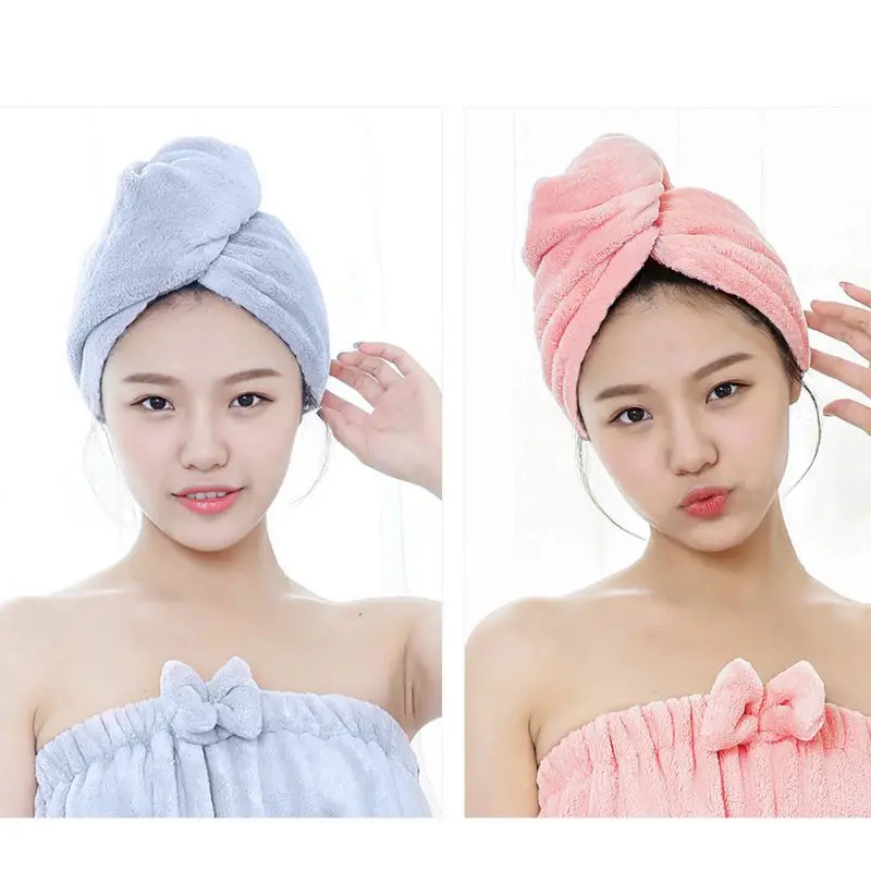 Высококачественное волшебное полотенце для сухих волос быстросохнущее из