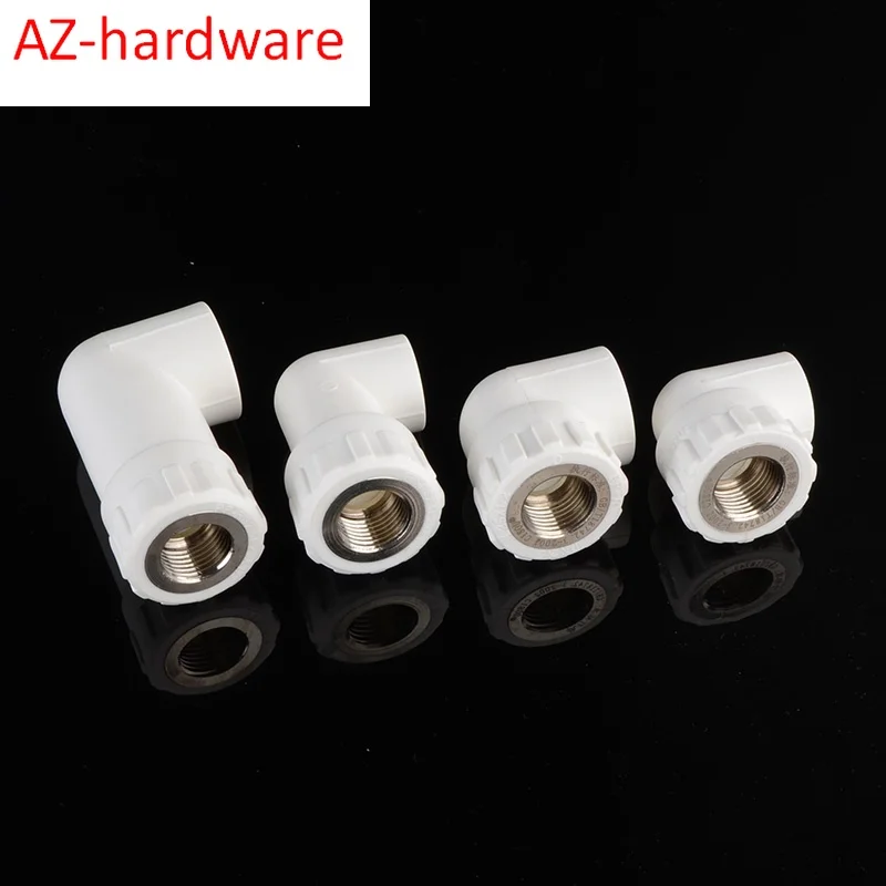 Фитинги для водопроводной трубы ppr с равным диаметром локоть PPR 20/25 внутренний и