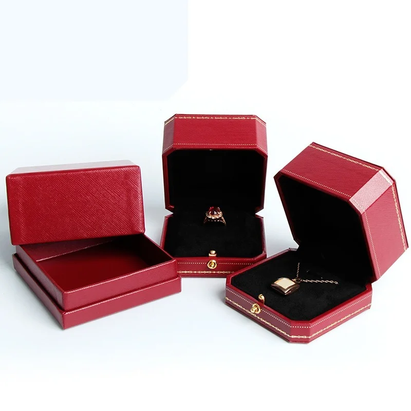 Коробка для колец красного цвета Высококачественная Женская шкатулка высокого