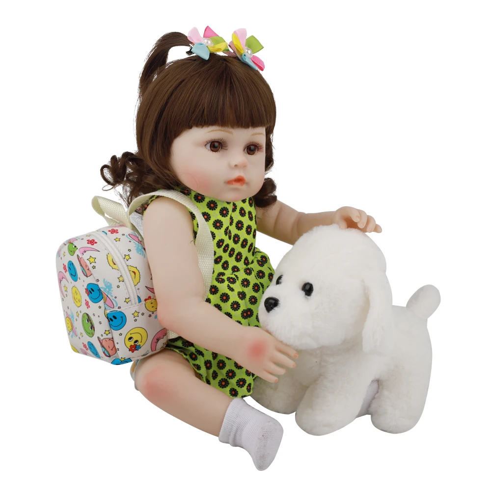 18 ''Лидер продаж Bebe Reborn Baby Doll полностью силиконовая Реалистичная кукла 48 см