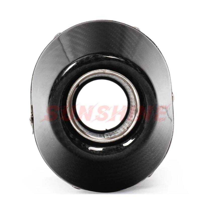 Echappement Escape Moto Universal Motorcycle Exhaust Pitbike Carbon Fiber Muffler Pipe For gsr 400 CBR600F MT07 MT09 NK400 ATV | Автомобили