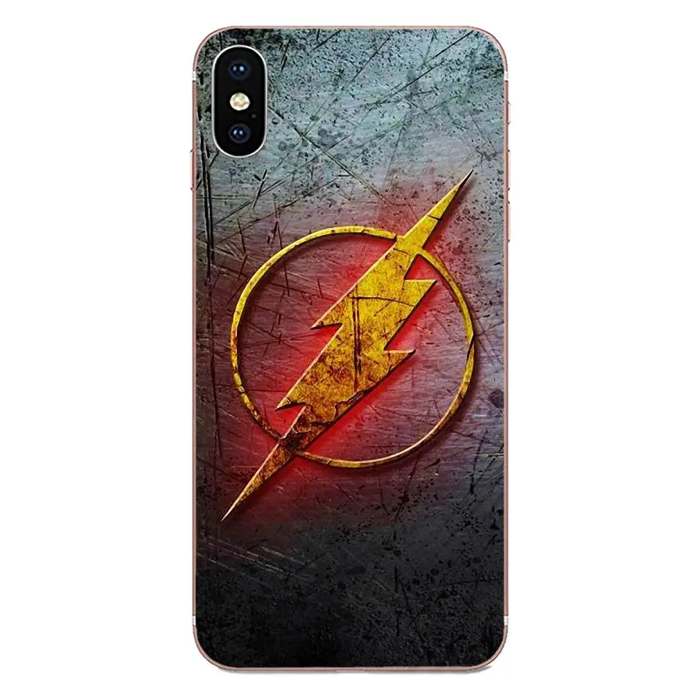 For Apple iPhone 4 4S 5 5C 5S SE SE2 6 6S 7 8 11 Plus Pro X XS Max XR TPU Shell The Flash Tv Show Logo Barry Allen Super Heroes | Мобильные
