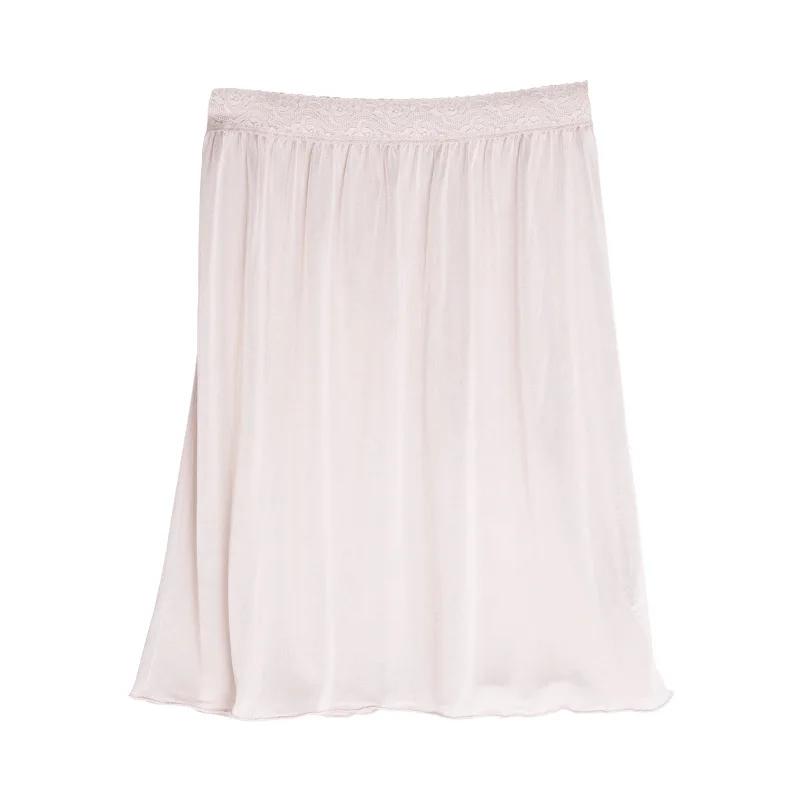 Женские полукомбинации из 100% чистого шелка женские простые тонкие сексуальные