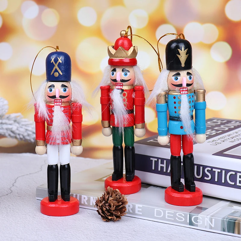 1 шт. деревянный солдат Щелкунчик висячие украшения для рождественской елки