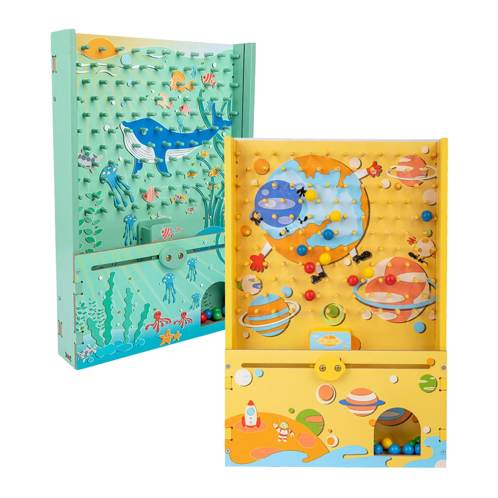 

Chidlren Wooden Ball Catcher Quick Catching Bead Board Games Hand-eye Coordination Activity Toy for Kids Reaction Training