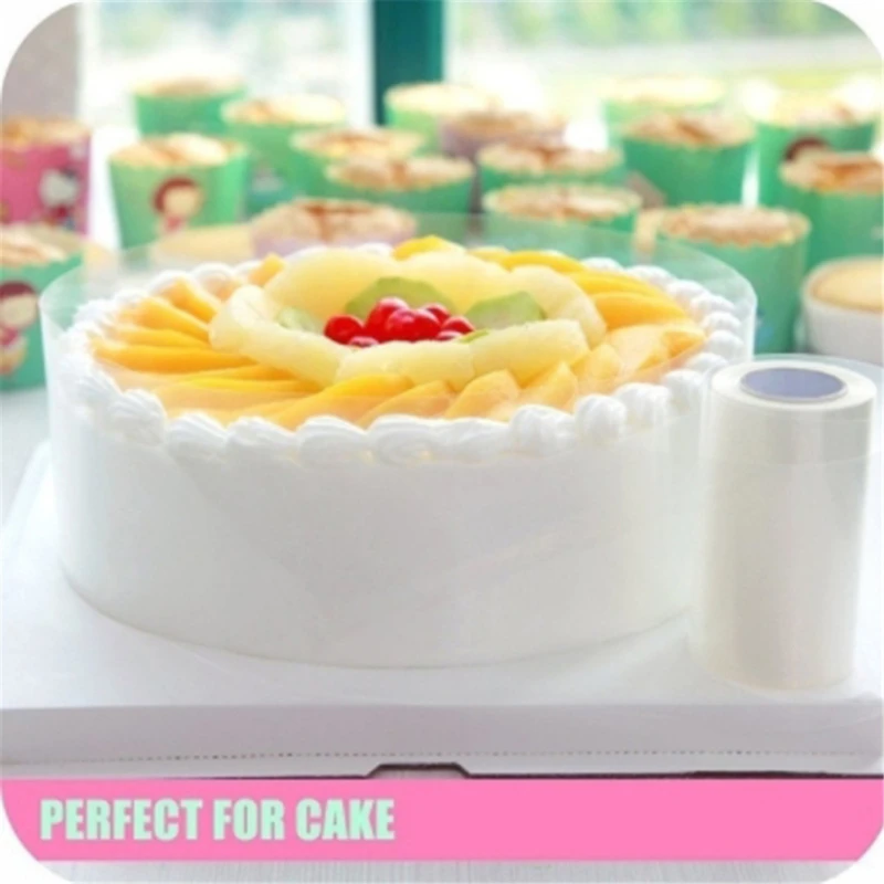 

1 Roll Cake Surround Film Transparent Cake Collar Kitchen Acetate Cake Chocolate Candy For Baking Durable 8cm/10m