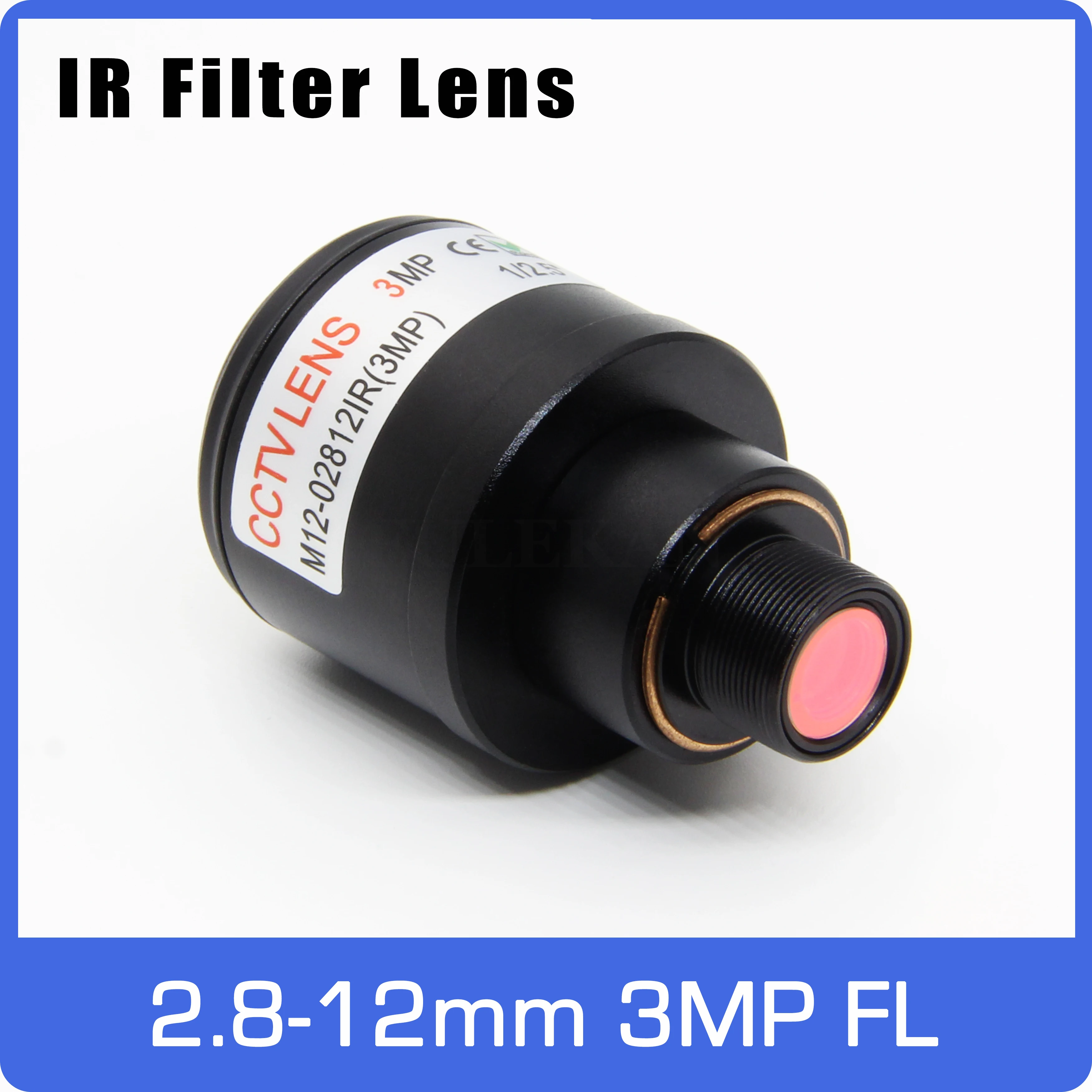 3Megapixel Varifocal Lens With IR Filter 2.8-12mm M12 Mount 1/2.5 inch Manual Focus and Zoom For Action Camera Sports Camera