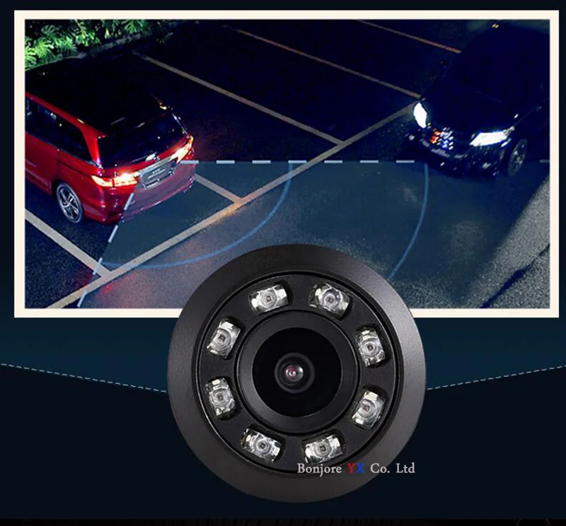 Koorinwoo 360 птица парктроник автомобильный монитор окно автомобиля видео парковочные датчики 8 фронтальная камера с камерой заднего вида для безопасности
