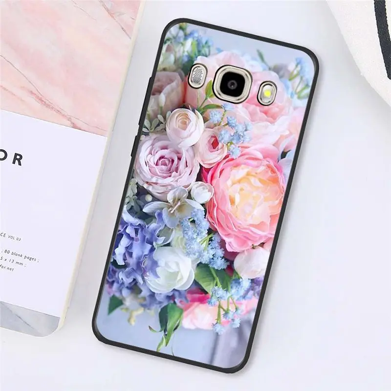 Babaite элегантный розовый фиолетовый пион цветок на вазе чехол для телефона Samsung