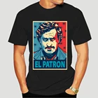 Новая летняя модная прочная белая футболка с надписью Narcos, футболка с Пабло Эскобаром, патруль, маль дель хулиган, Мужская футболка