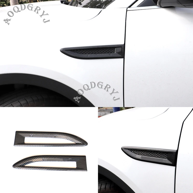 Текстура углерода крыло сбоку устанавливаемое на вентиляционное отверстие в