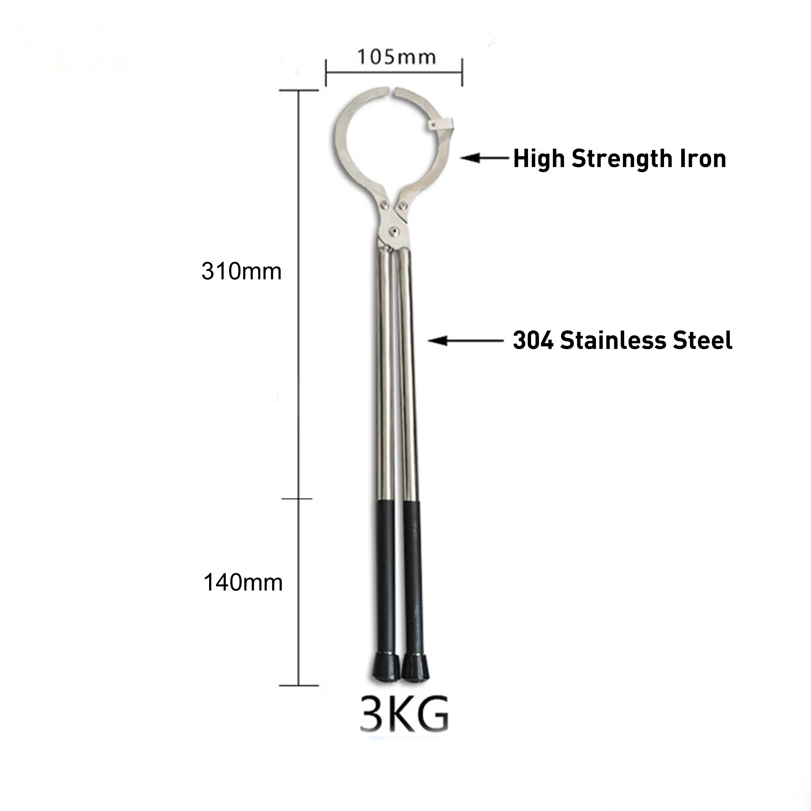 Stainless Steel Crucible Tongs 2kg Graphite Melting Holder Gold Furnace Attachment Jewelry Tools | Украшения и аксессуары