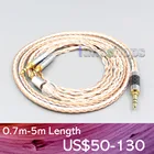 16-ядерный OCC посеребренный смешанный кабель для наушников LN007007 для Onkyo A800 Philips Fidelio X3, разъем 3,5 мм