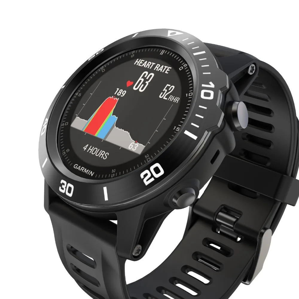 Для Garmin Fenix 3 3HR Часы Ободок кольцо клейкая крышка чехол из нержавеющей стали Смарт