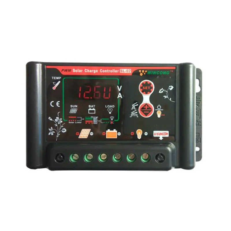 

10/20/30a Solar Charging and Discharging Street Lamp Controller Lithium Lead Acid Universal 12v24v Intelligent Automatic