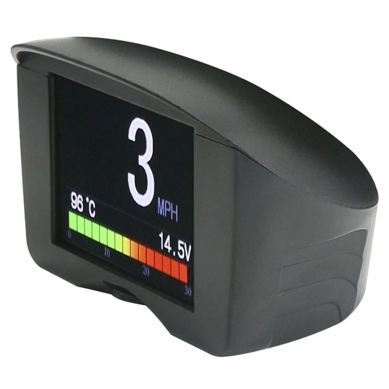 

Hot Car OBD HUD Overspeed Warning System Windshield Voltage Alarm Temperature Meter X66