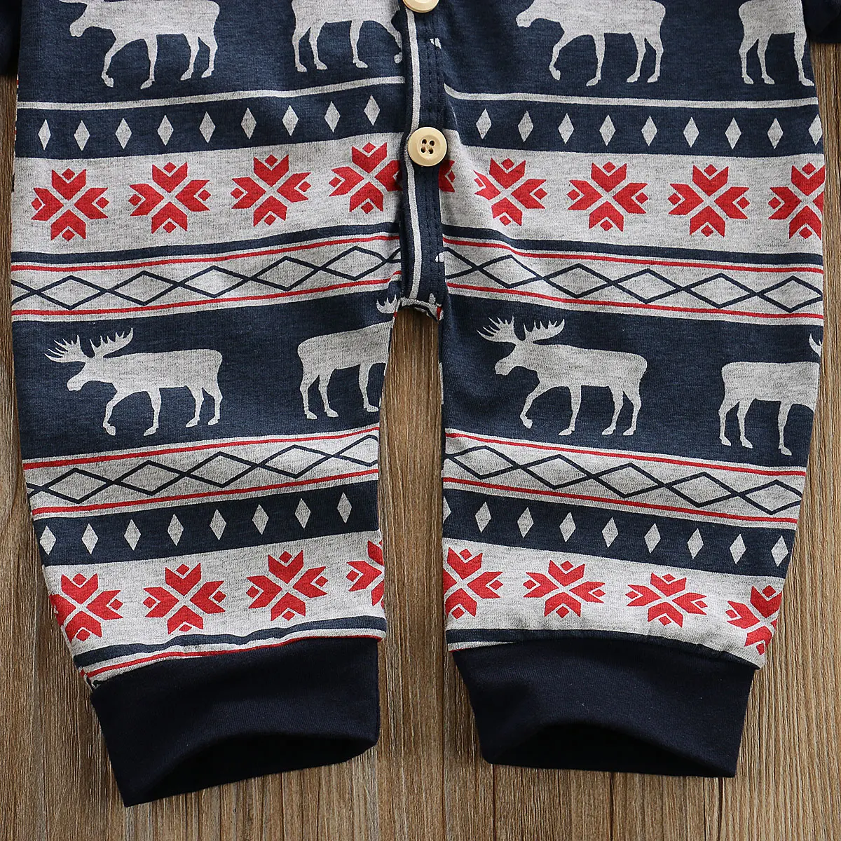 Pudcoco/Рождественский комбинезон с длинными рукавами для новорожденных младенцев