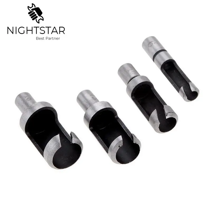 4 шт. набор сверл с круглым хвостовиком для деревообработки из углеродистой стали