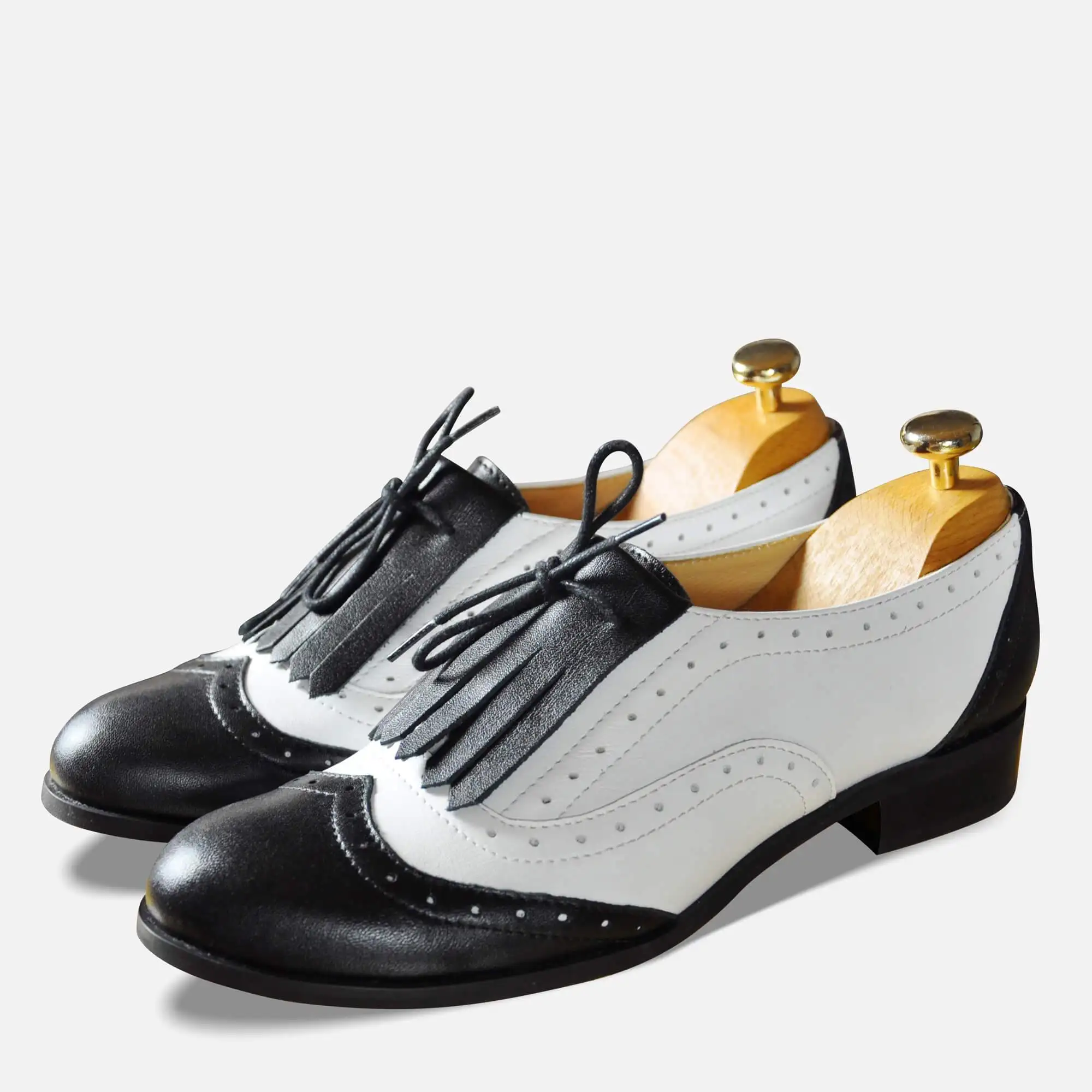 

Women's Flats Oxfords Genuine Leather Sneakers Ladies Brogues Vintage Spring Handmade Autumn Laces Casual Shoes For Woman
