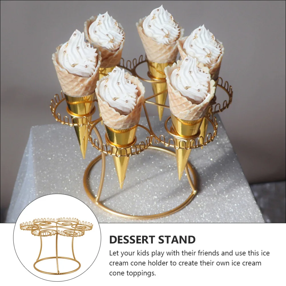 

1pc Ice Cream Cone Rack Ice Cream Cone Display Storage Rack Ice Cream Stand