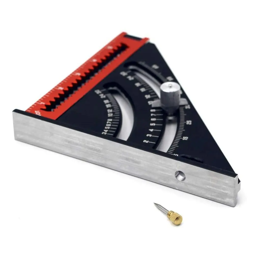 

Folding Triangle Ruler Carpenter Square Layout Tool Precision Goniometer Multi-angle Measurement Ruler