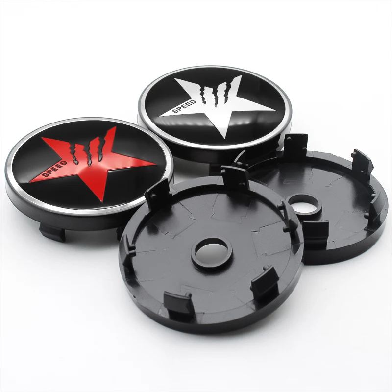 4 шт. 60 мм Скорость логотип Автомобильное моделирование Центральная втулка