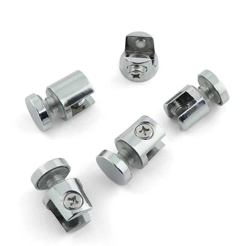 

4pcs Zinc Alloy Glass Clamp holder Adjustable Shelves Corner Bracket Glass Support Furniture Connector Hardware Accessories