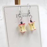 new fruit apple avocado cherry earrings female cute girl simulation pendant earrings female models exquisite jewelry accessories
