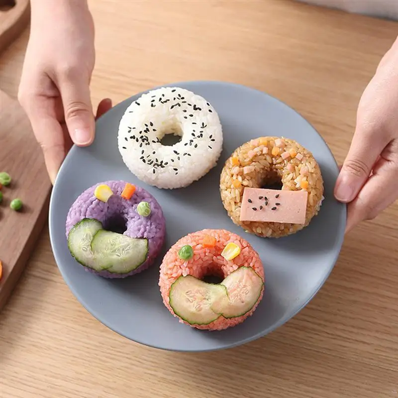 

2Pcs Doughnut Mold Rice Ball Mold Sushi Mold Bento Accessories Kitchen Tool Sushi Maker Japanese Kitchen Tool