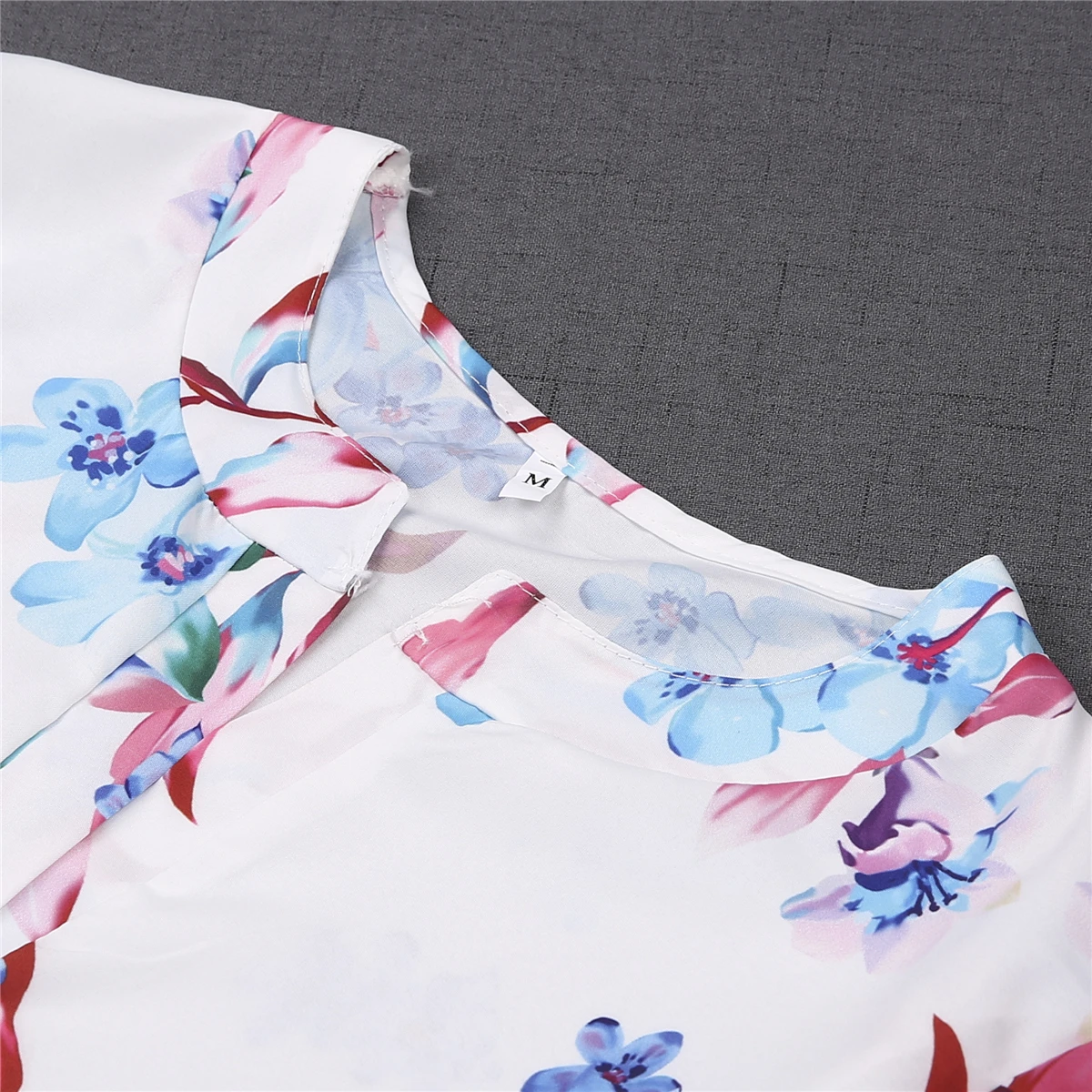 Women Half Sleeve Floral Loose Blouses Summer Casual Tops Female Shirt OL Ladies Button Blouse Streetwear Woman Clothes