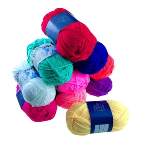1 Roll 50 Grams/PC Lots Colors 5 Strands Of Milk Cotton Wool Baby  Hand-Knitted Thread Sweater Doll  in India