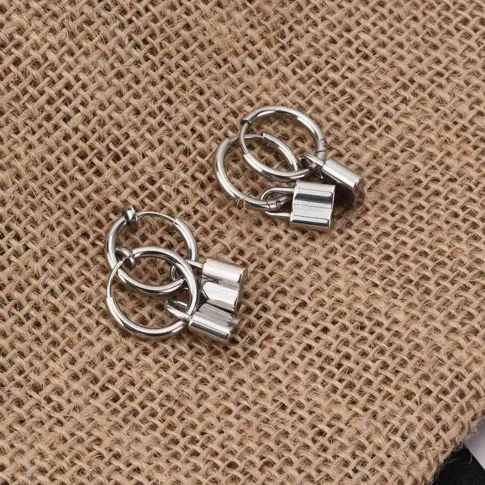 Женские серьги-клипсы WOWTIGER с замком из нержавеющей стали серьга дырка серьги в