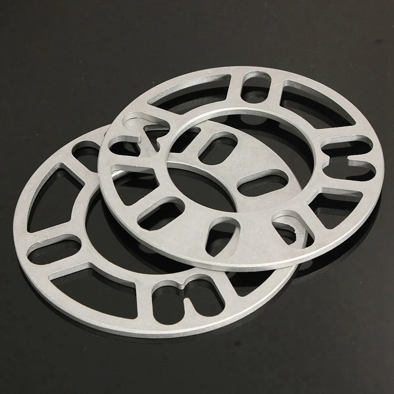 2x Universal 5MM Alloy aluminum Wheel Spacers Adaptor Shims Plate 4/5 Stud Silver | Автомобили и мотоциклы