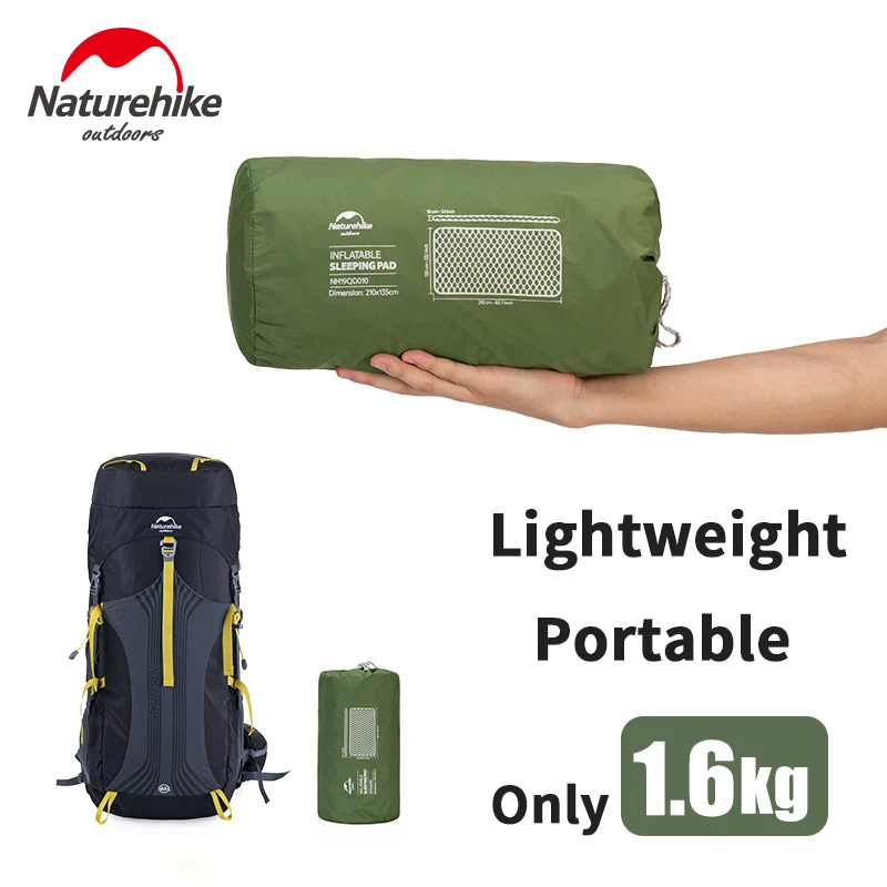 Naturehike ТПУ утолщенный Кемпинг воздушная кровать Сверхлегкий Двойной надувной