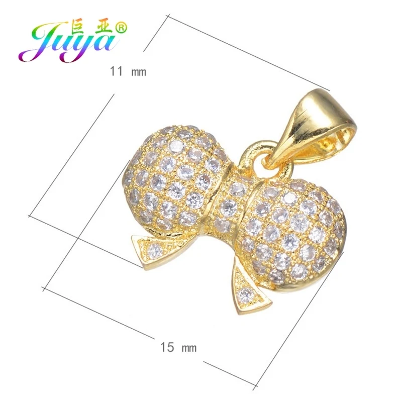 Juya DIY золото/серебро/розовое золото бабочка лебедь черепаха кошка крест кошка подвеска Подвески для женщин Модный кулон, ювелирные изделия для изготовления - Окраска металла: Gold