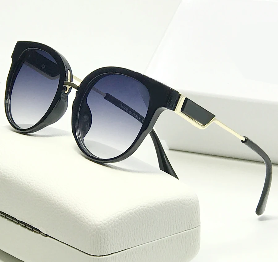 

2020 New Classic Oval Women Sunglasses Sunglasses Female Vintage Luxury Plastic Brand Designer Cat Eye Sun Glasses With Box