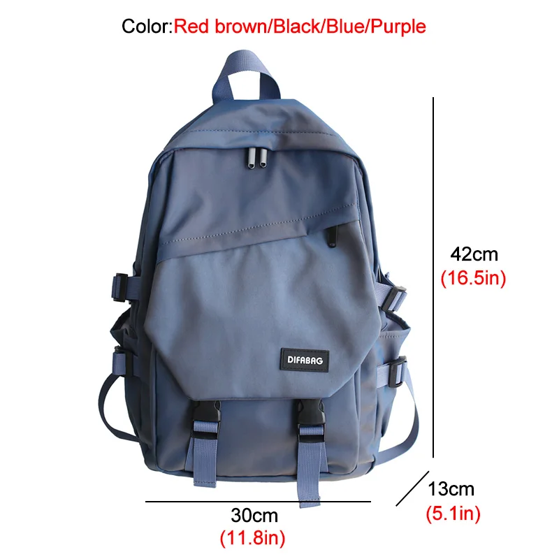 

OYIXINGER Women School Bag 2021 New Waterproof Nylon School Backpacks Large Capacity Backpack For Girls College Laptop Backpack